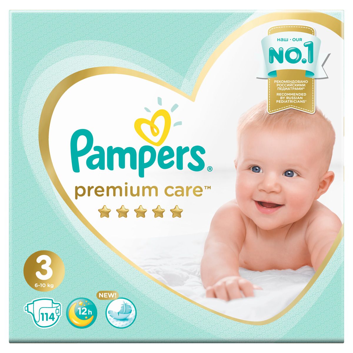 Pampers  Premium Care 6-10  ( 3) 114 