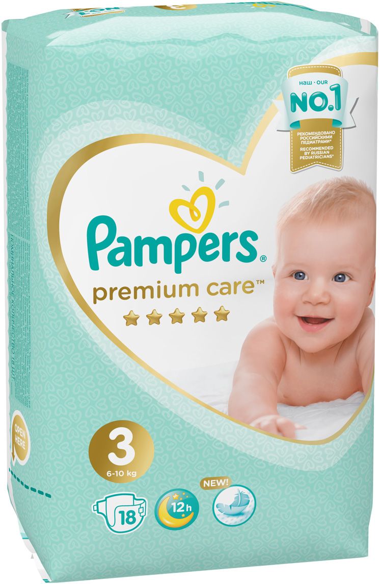 Pampers  Premium Care 6-10  ( 3) 18 